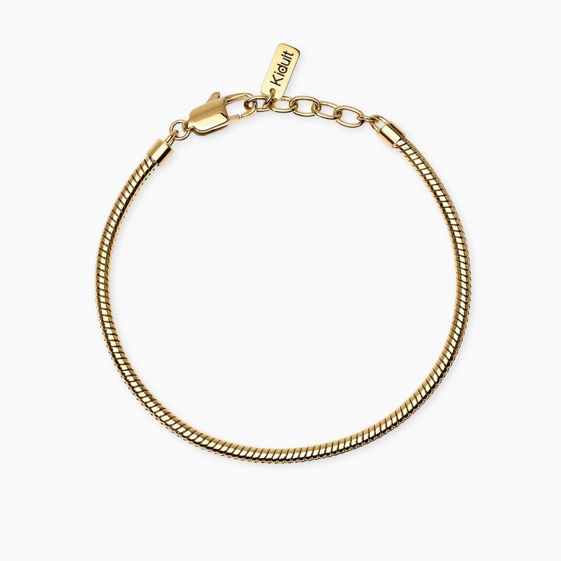 Bracciale uomo con catena snake in acciaio dorato STYLE 59 Kidult Style