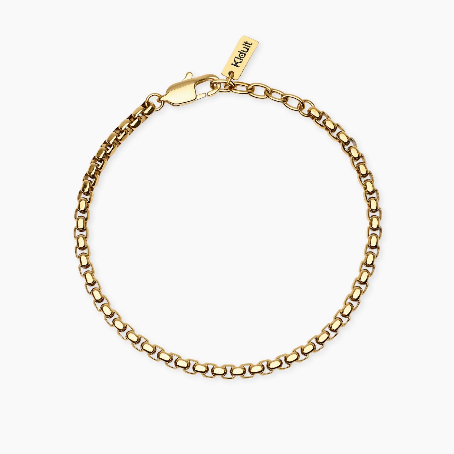 Bracciale uomo con catena veneta in acciaio dorato STYLE 57 Kidult Style