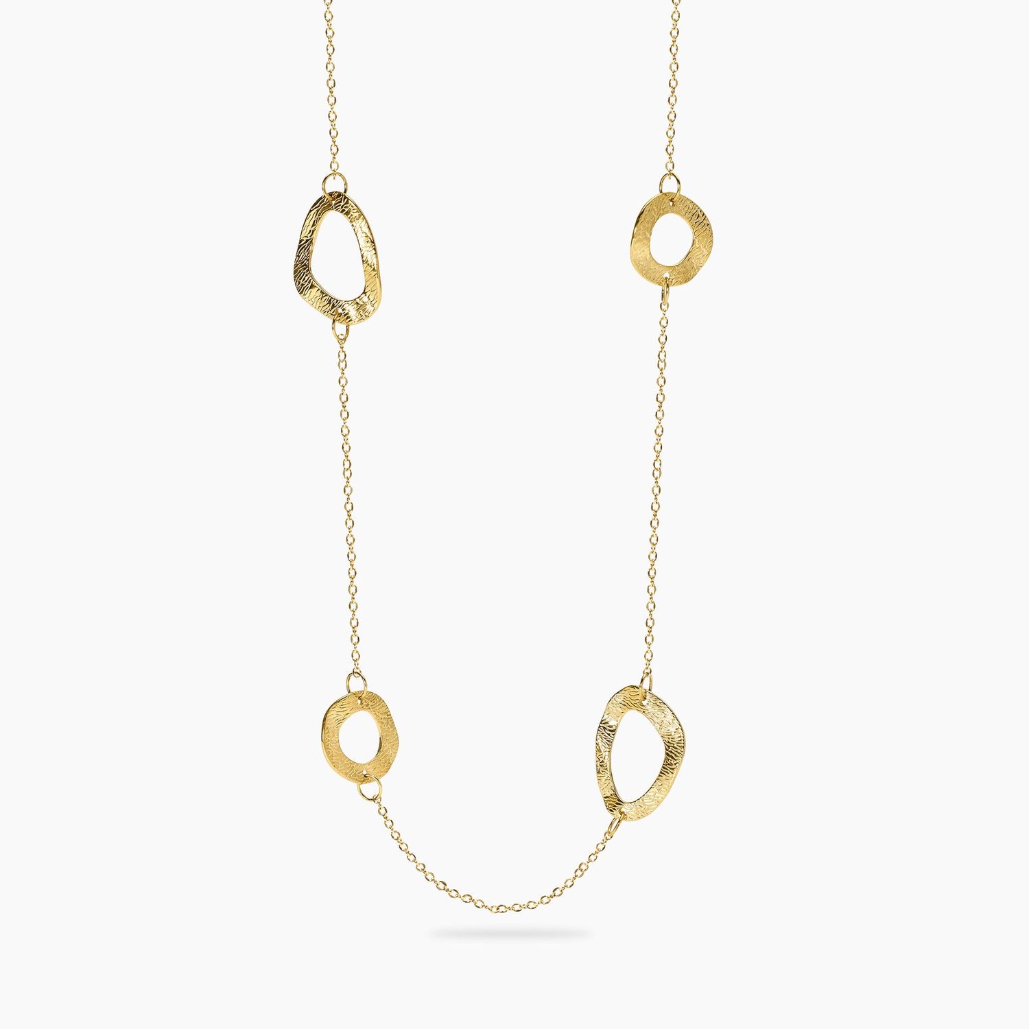 Collana in acciaio dorato con catena rolò ed elementi fantasia STYLE 89 Kidult Style Collana in acciaio dorato con catena rolò ed elementi fantasia STYLE 89 Kidult Style