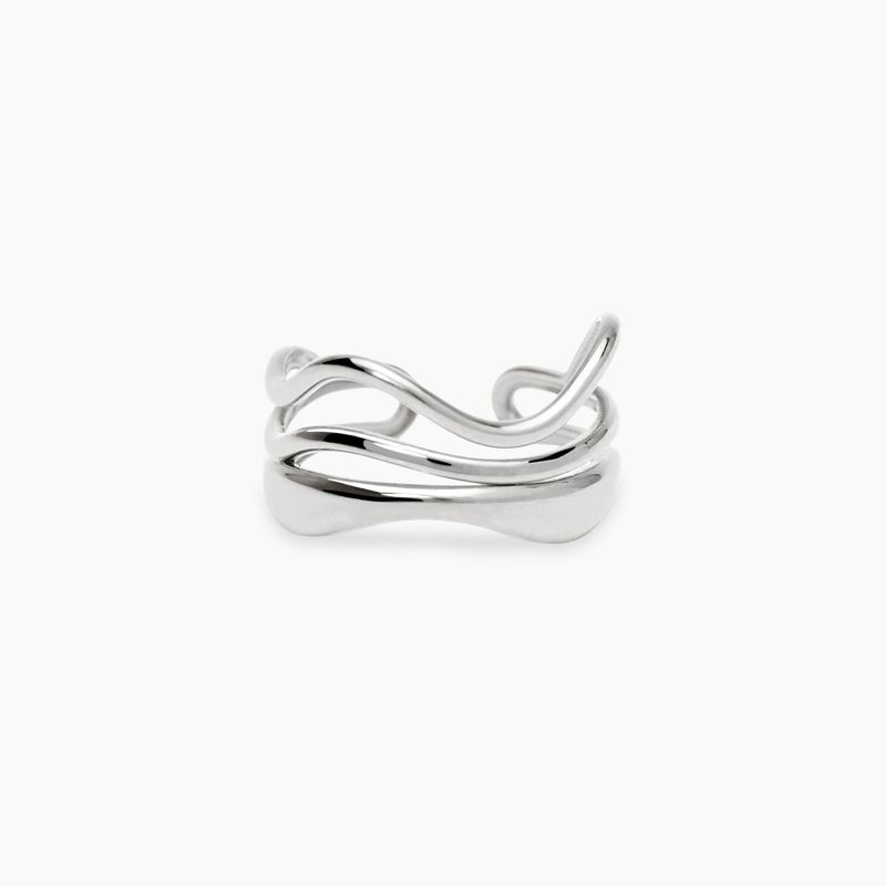 Anello aperto multifilo in acciaio STYLE 104 Kidult Style Anello aperto multifilo in acciaio STYLE 104 Kidult Style