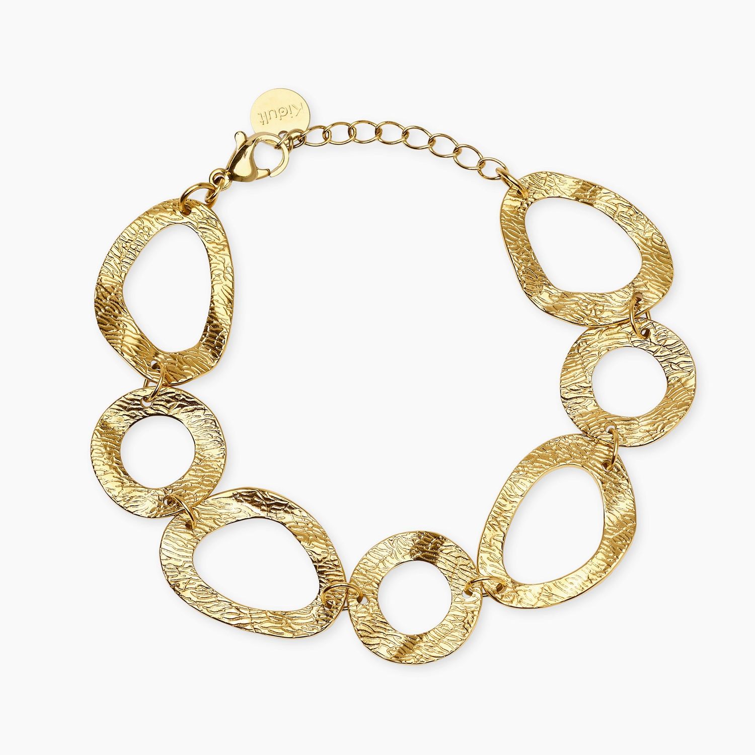 Bracciale in acciaio dorato con elementi tondi e fancy STYLE 89 Kidult Style
