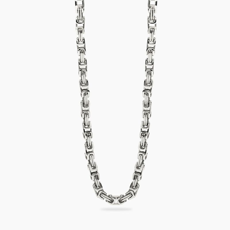 Collana uomo con catena bizantina in acciaio STYLE 58 Kidult Style