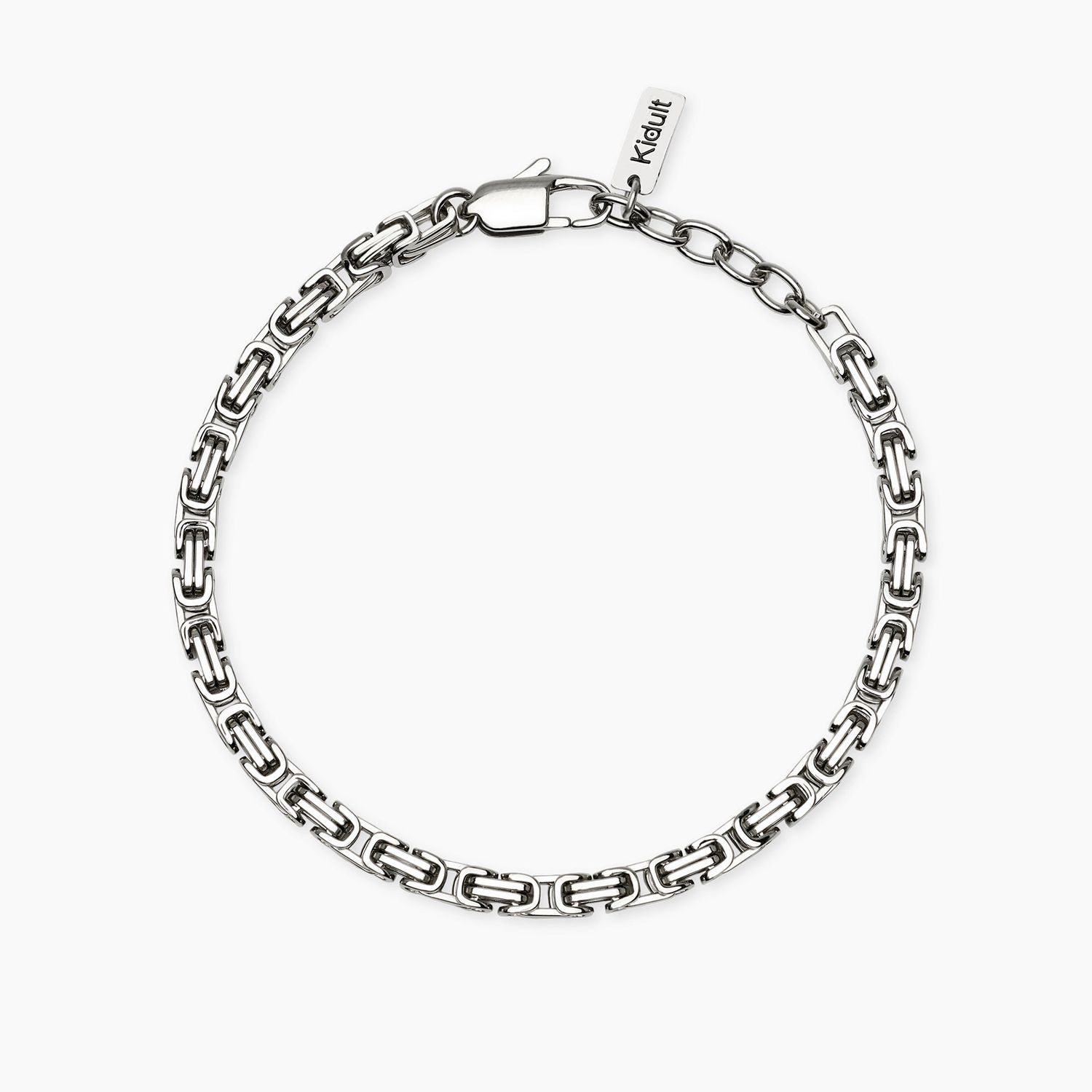 Bracciale uomo in acciaio con catena bizantina STYLE 58 Kidult Style