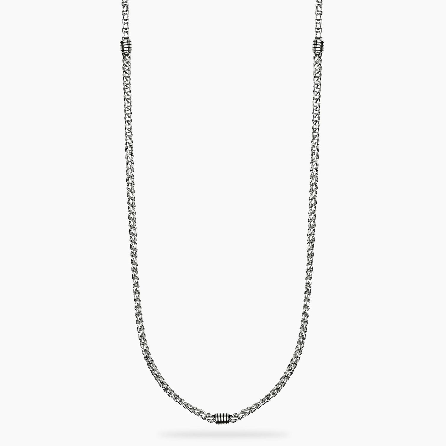 Collana uomo in acciaio con catene veneta e franco STYLE 62 Kidult Style Collana uomo in acciaio con catene veneta e franco STYLE 62 Kidult Style