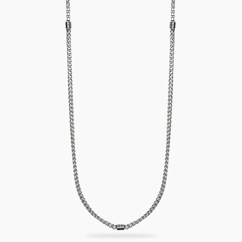 Collana uomo in acciaio con catene veneta e franco STYLE 62 Kidult Style