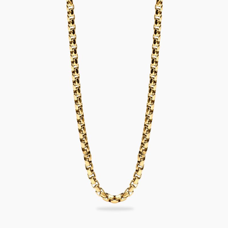 Collana uomo con catena veneta in acciaio dorato STYLE 57 Kidult Style