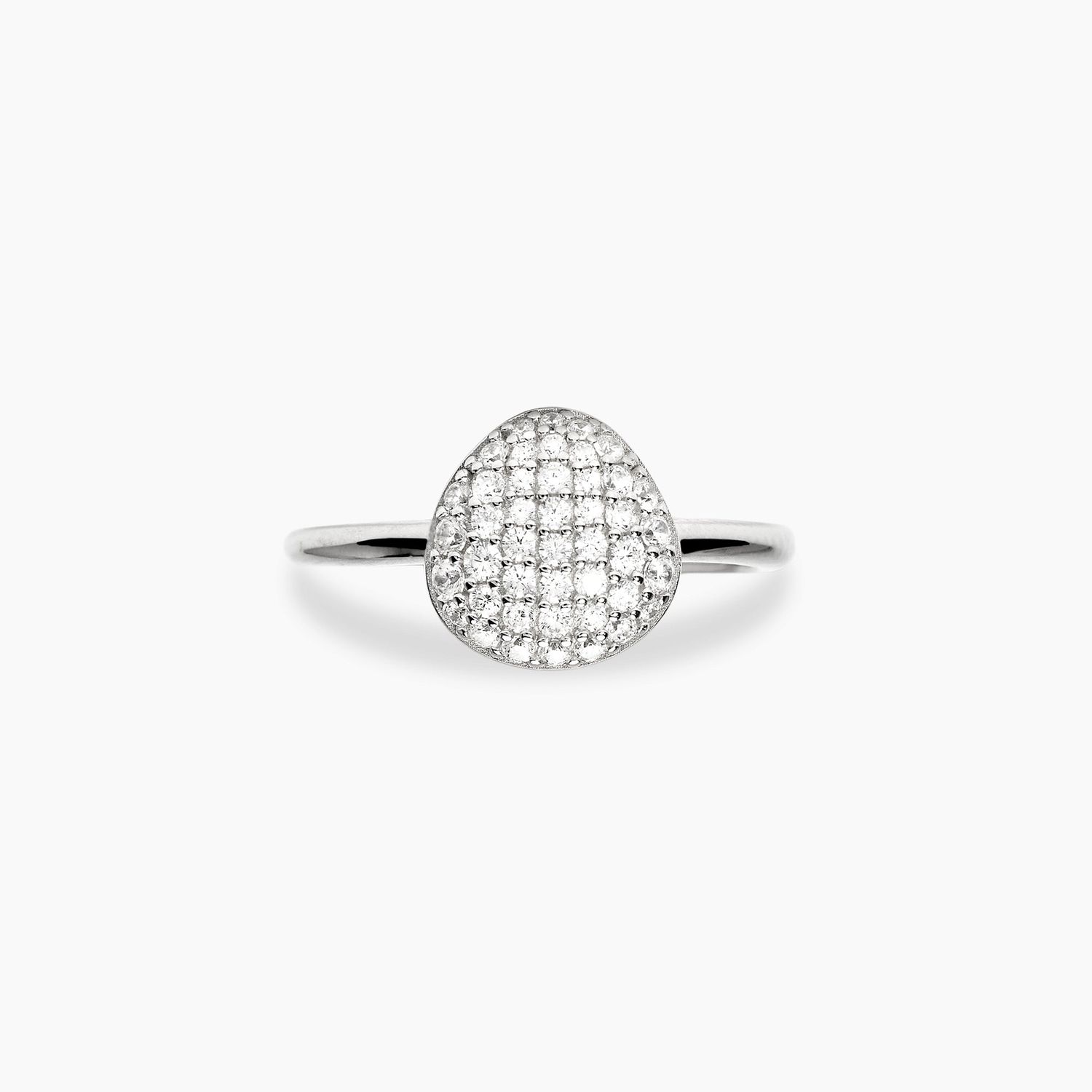 Anello regolabile in argento con zirconi - Mabina Gioielli Anello regolabile in argento con zirconi - Mabina Gioielli