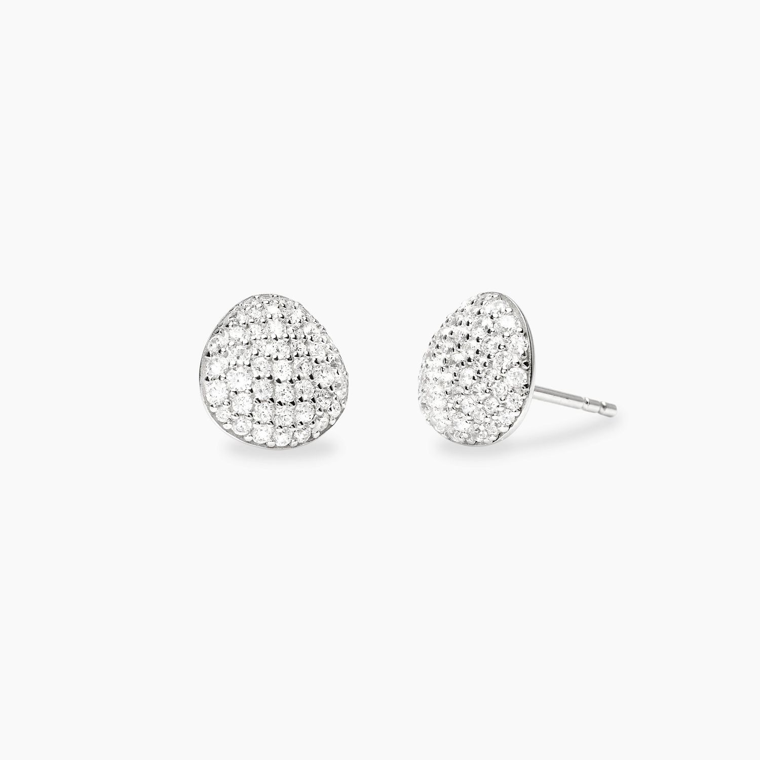 Orecchini in argento con zirconi - Mabina Gioielli Orecchini in argento con zirconi - Mabina Gioielli