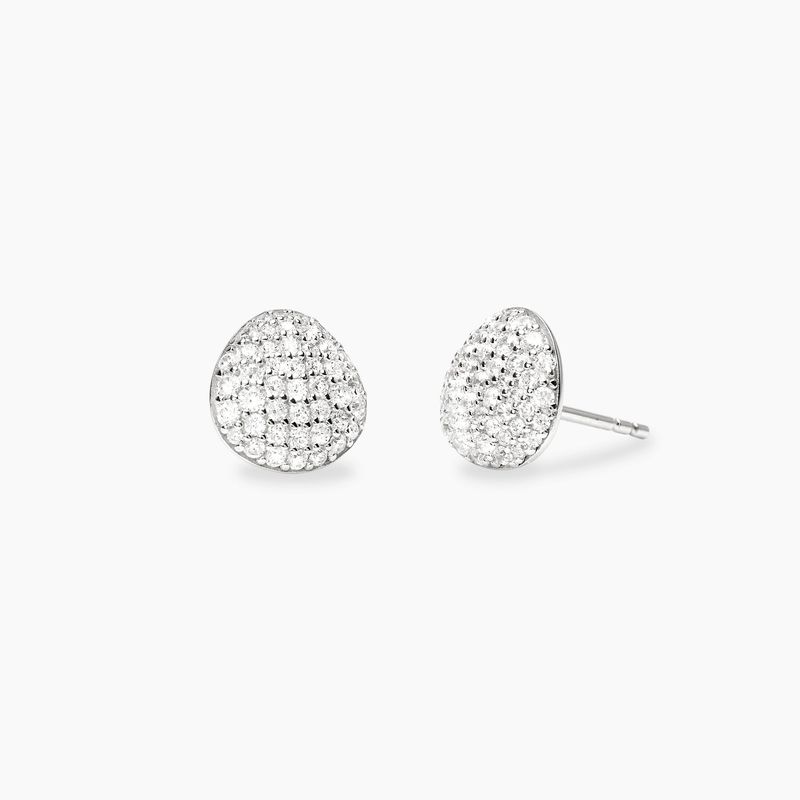Orecchini in argento con zirconi - Mabina Gioielli