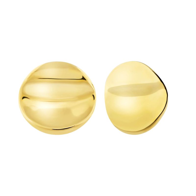 Orecchini donna GLOBE in acciaio e finitura pvd oro 14k