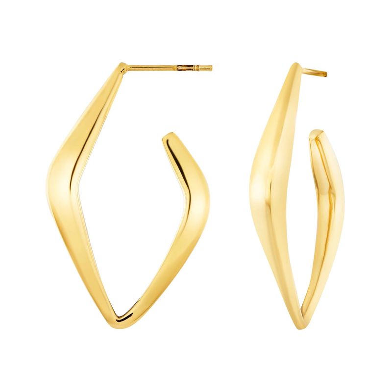 Orecchini donna ELONGÉ in acciaio con finitura pvd oro 14k