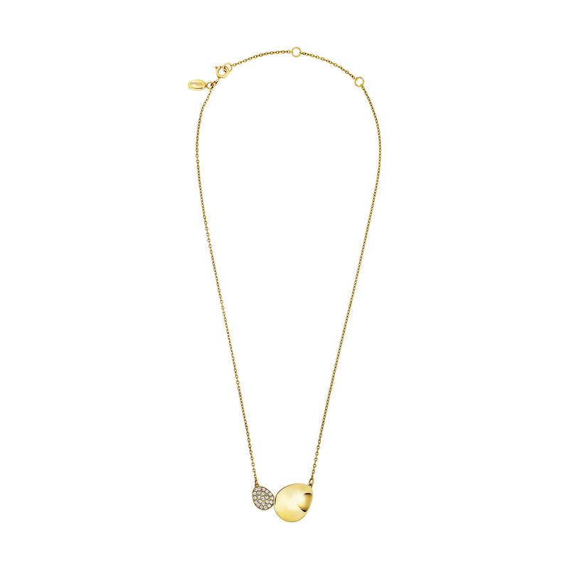 Collana Breil Donna B WHISPER GLOW in acciaio con cristallo e finitura pvd oro 14k