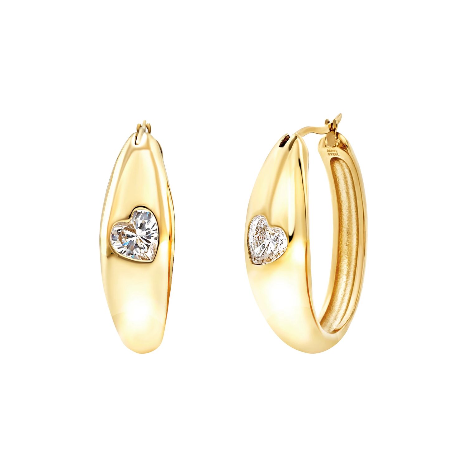 Orecchini Breil Donna AMOR LUX on pietra cubic zirconia e finitura pvd oro 14k Orecchini Breil Donna AMOR LUX on pietra cubic zirconia e finitura pvd oro 14k