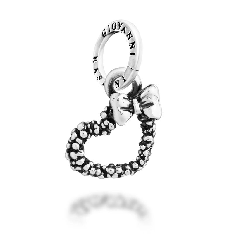 charm cuore mimosa e fiocco charm cuore mimosa e fiocco