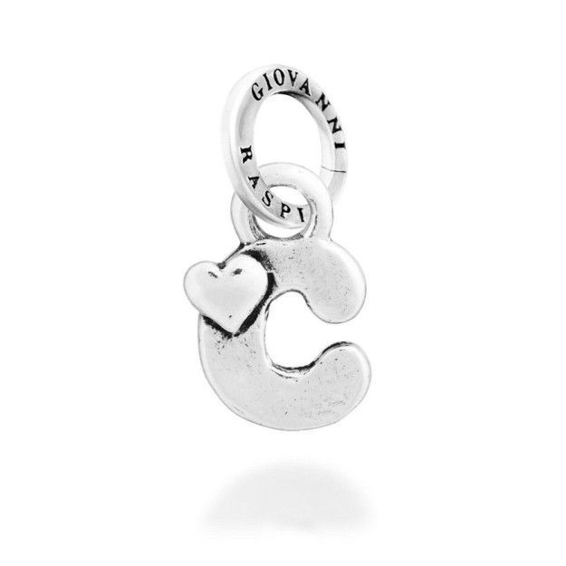 charm "C" cuoricini - giovanni raspini
