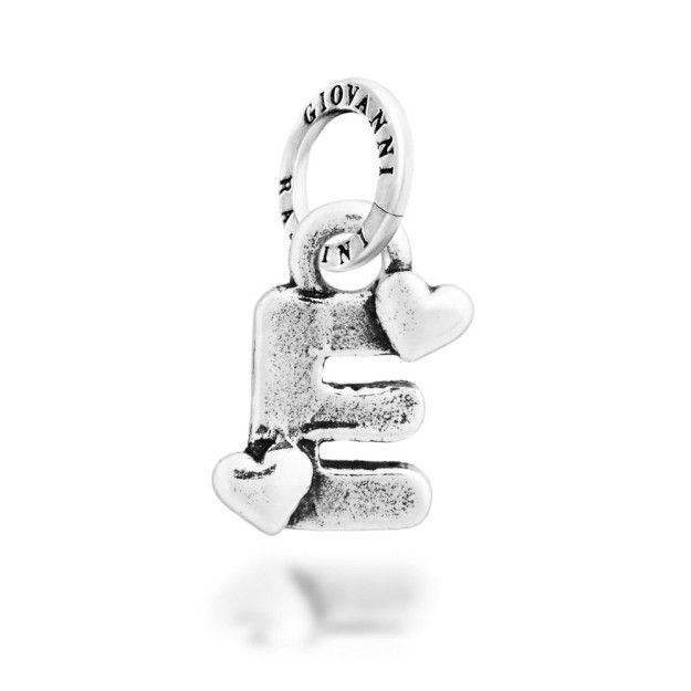 charm charm "E" cuoricini - giovanni raspini