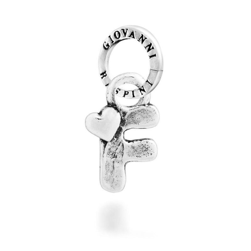 charm charm "F" cuoricini - giovanni raspini