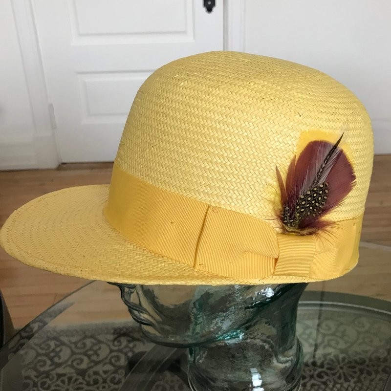 New Bowler - Straw - Canary