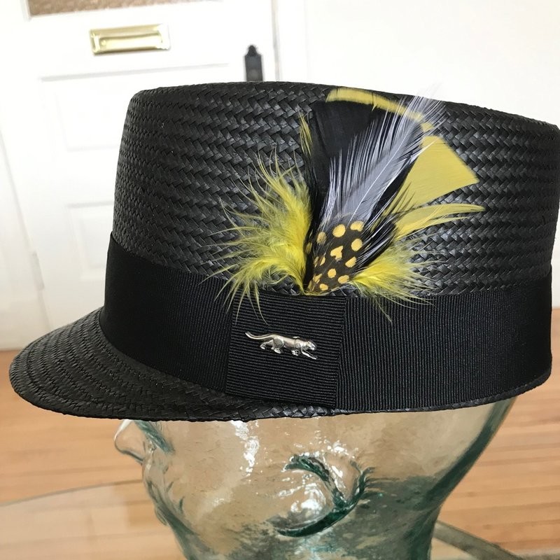 Stingy Cap - Straw - Black