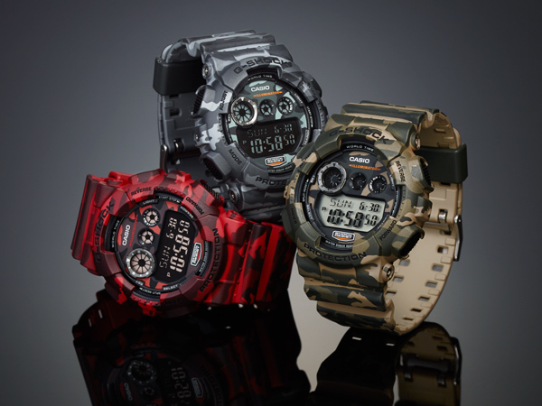 Casio G-SHOCK GD-120CM-8JR. Gray Camouflage. Men's watch