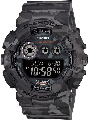 Casio G-SHOCK GD-120CM-8JR. Gray Camouflage. Men’s watch