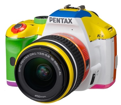 Pentax Rainbow Tower Records Limited Edition K-x 12.4 MP Digital SLR with 2.7-inch LCD and 18-55mm f/3.5-5.6 AL Lens