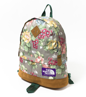 THE NORTH FACE PURPLE LABEL Medium Day Pack. PARA Flower Print. Green