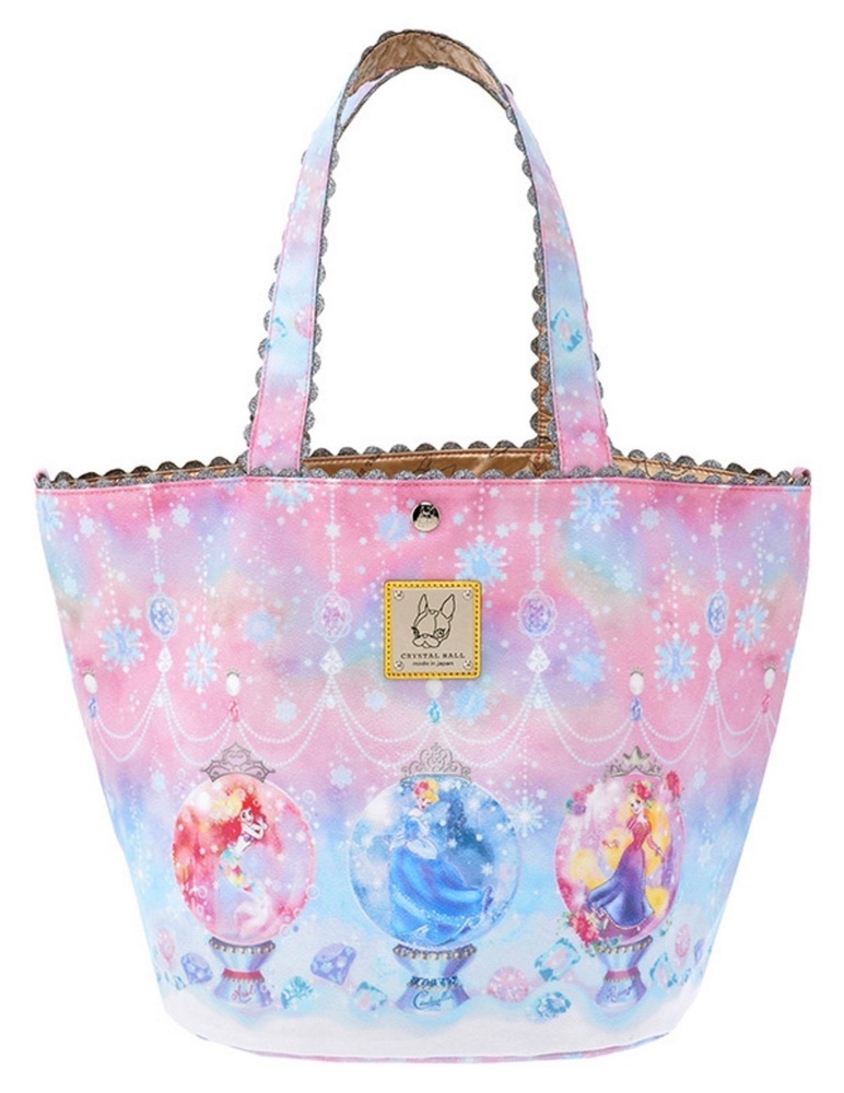 Crystal Ball x Disney collaboration Tote Bag Fairy Season Disney Princess Series Pink Medium