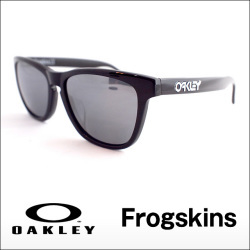 OAKLEY FROGSKINS LX. Polished Black. Black Iridium Sunglasses