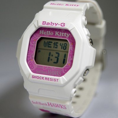 Baby-G x SoftBank HAWKS x Hello Kitty Pretty League Watch