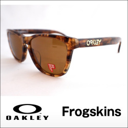 OAKLEY FROGSKINS LX. Dark Brown Tortoise. Bronze Polarized Sunglasses
