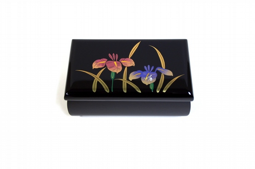 Oriental Bazaar Musical Jewelry Box with Iris Print