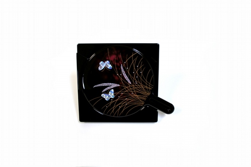 Oriental Bazaar Japanese Butterfly Print Mirror