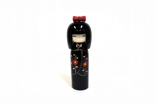 Oriental Bazaar Modern Kokeshi Doll with Bow