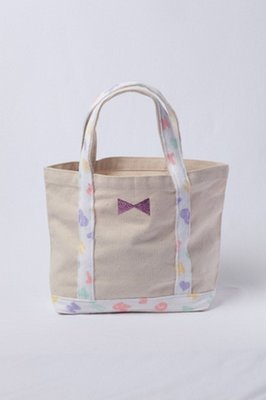 ALPHABET BISCUITS TOTE BAG Pink. by vingt-neuf29