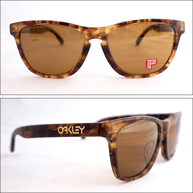 OAKLEY FROGSKINS LX. Dark Brown Tortoise. Bronze Polarized Sunglasses