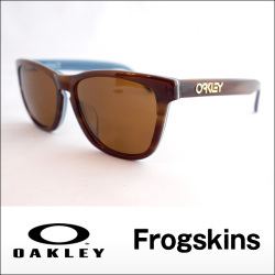 OAKLEY FROGSKINS LX. Tortoise Blue. Dark Bronze