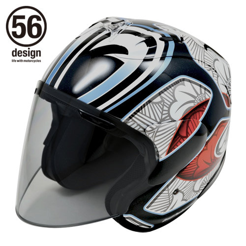 ARAI X 56DESIGN SZ-RAM4 SHINYA NAKANO GRAPHIC RACING HELMET