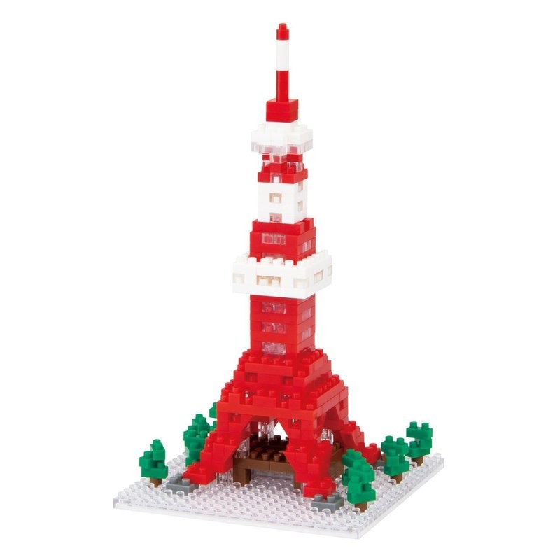 Nanoblock Tokyo Tower + Nanoblock LED Plate