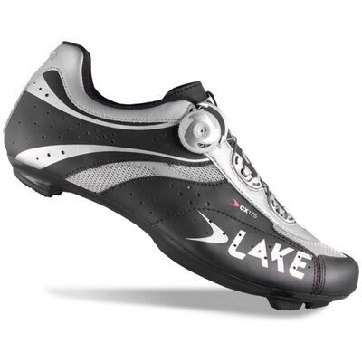Lake CX175 Road Shoes - Black/Silver