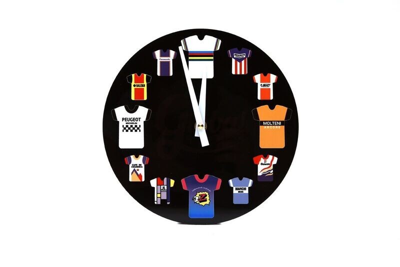 Global Cycling Club Retro Team Jersey Clock