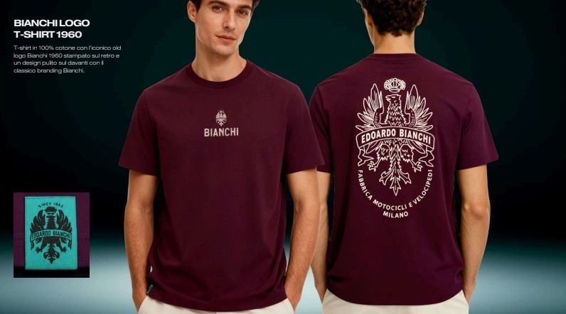 Bianchi 1960 Logo T-Shirt - Bordeaux (PREORDER) Bianchi 1960 Logo T-Shirt - Bordeaux (PREORDER)