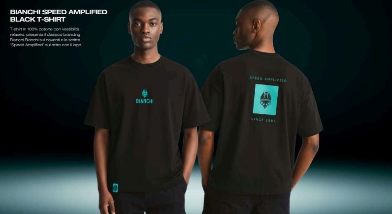 Bianchi Speed Amplified T-Shirt - Black (PREORDER) Bianchi Speed Amplified T-Shirt - Black (PREORDER)