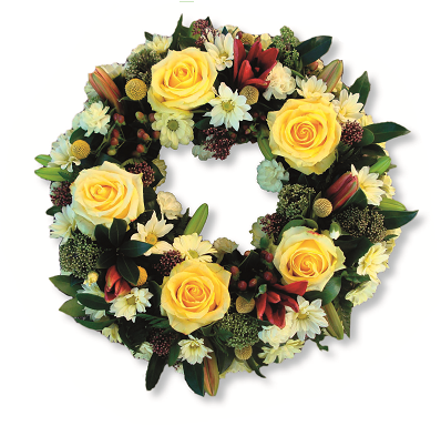 Yellow and Red Wreath