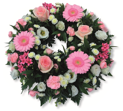 Rose and Gerbera Wreath