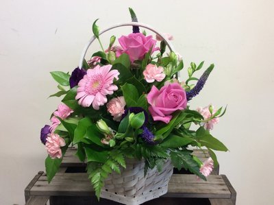 Mixed Basket Pink and Purple
