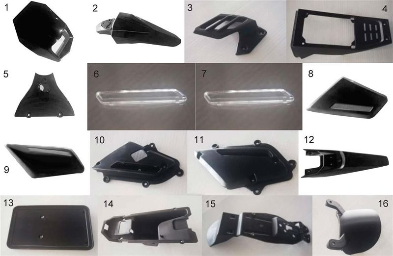 BODY COMPONENTS I - PLASTICS  SR-E15 PRO