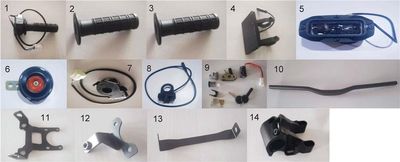 HANDLEBAR COMPONENTS SR-E8 PRO