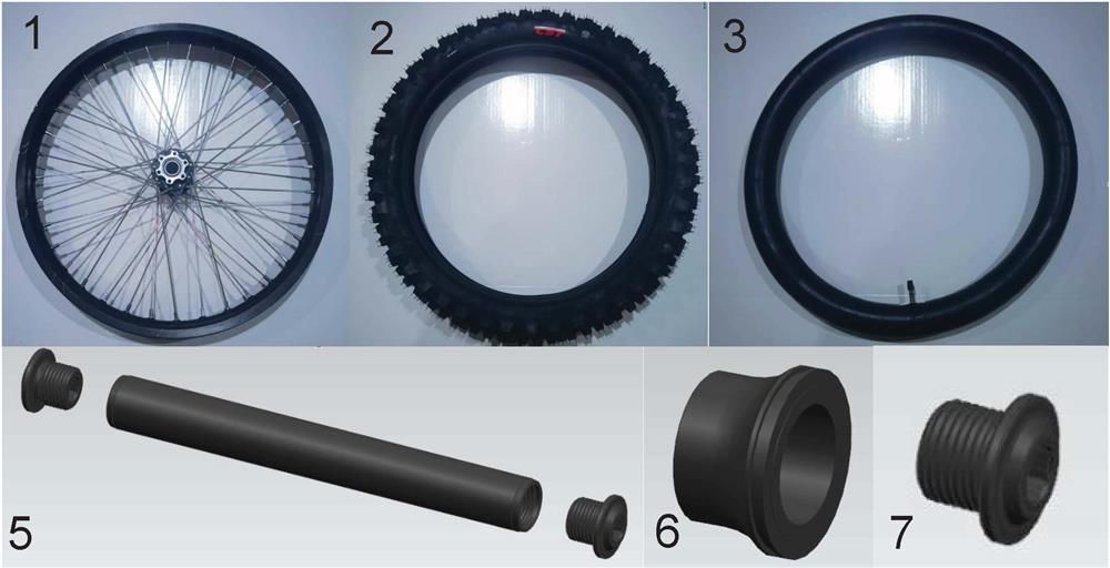 FRONT WHEEL SR-E8 PRO