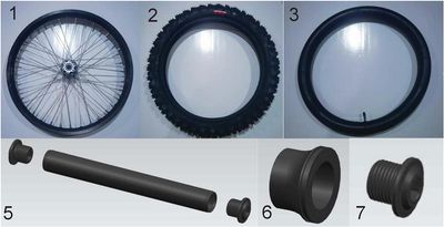 FRONT WHEEL SR-E8 PRO